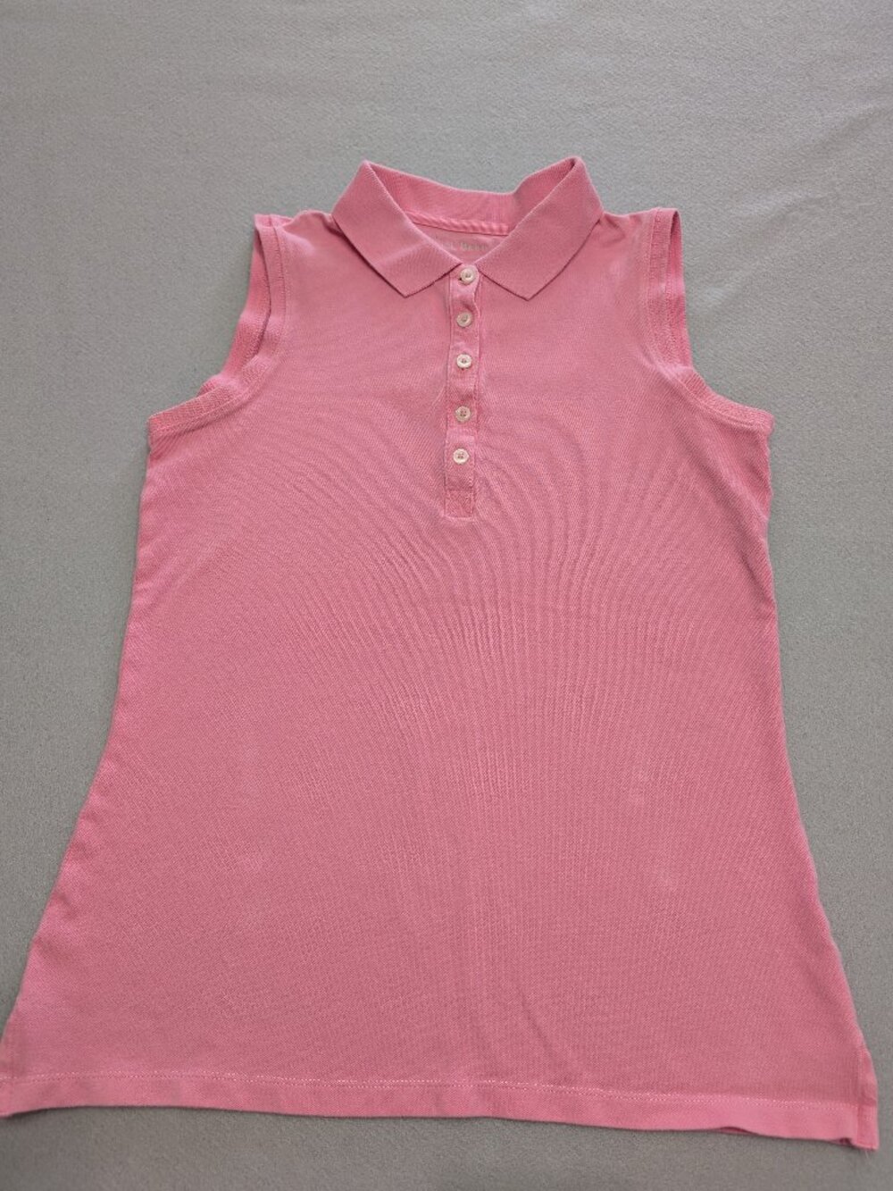 L.L.Bean Pink Sleeveless Polo Shirt XS